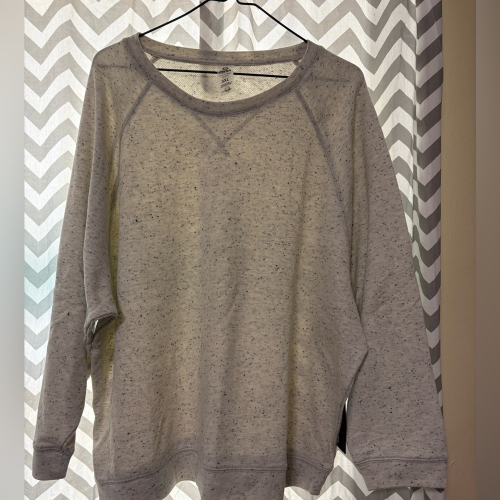 Mono B Light Gray Speckled Sweatshirt